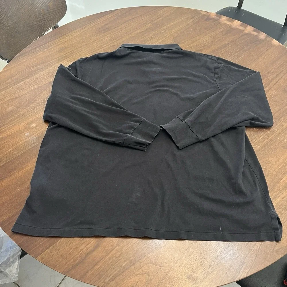 Polo Ralph Lauren Classic Fit Men's 2XL Flesh Pony Black Long Sleeve SOFT